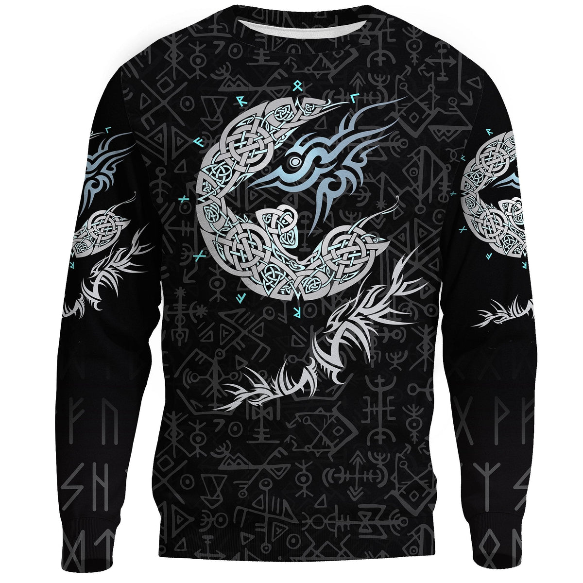 Viking Fenrir Wolf Sweatshirt RLT12 - Wonder Print Shop