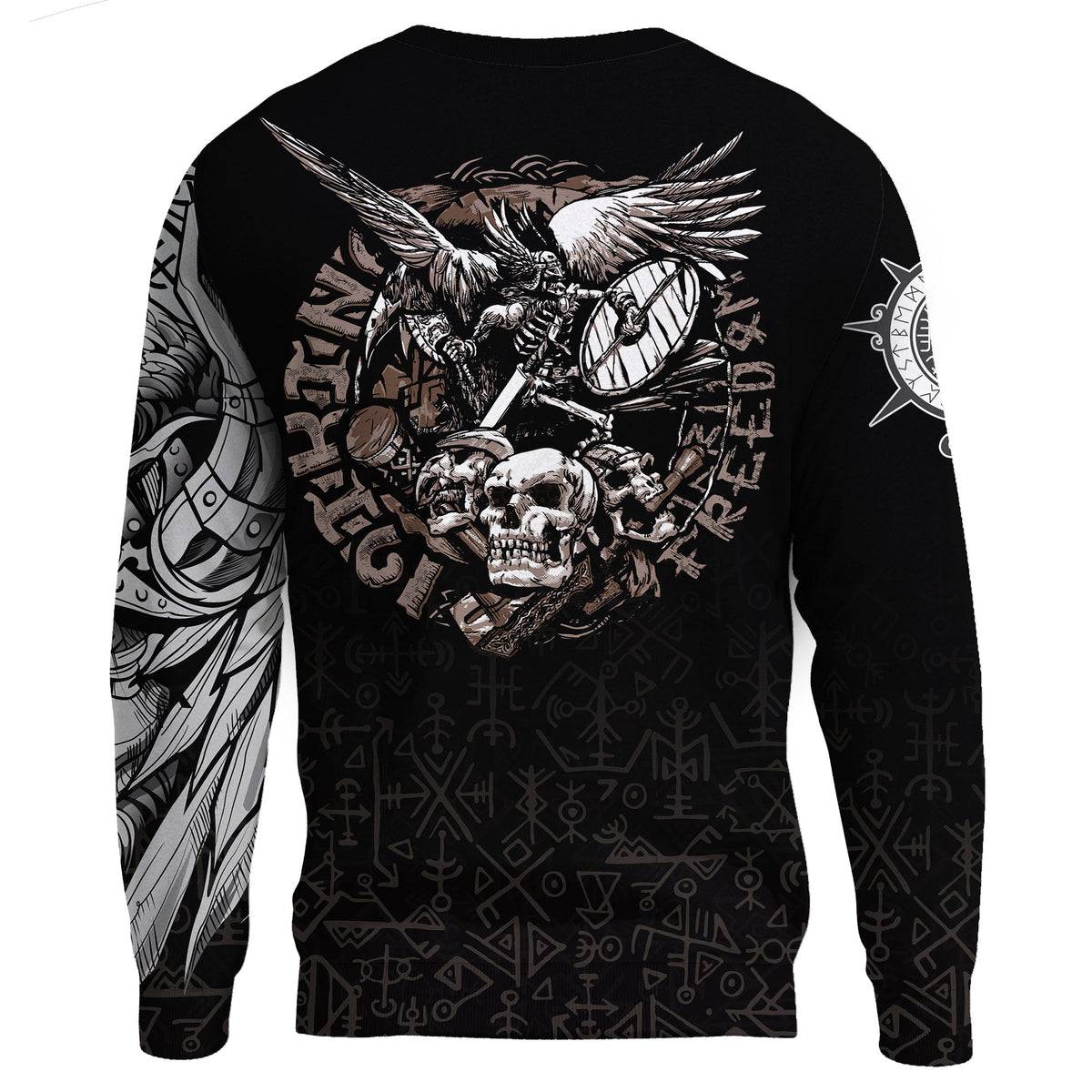 Viking Warrior Sweatshirts Odin Tattoo RLT12 - Wonder Print Shop