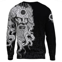 Custom) Viking Sweatshirts - Njord Vegvisir RLT12 - Wonder Print Shop