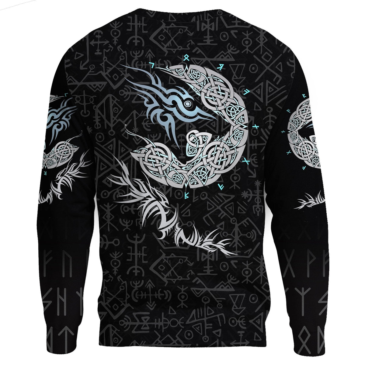 Viking Fenrir Wolf Sweatshirt RLT12 - Wonder Print Shop