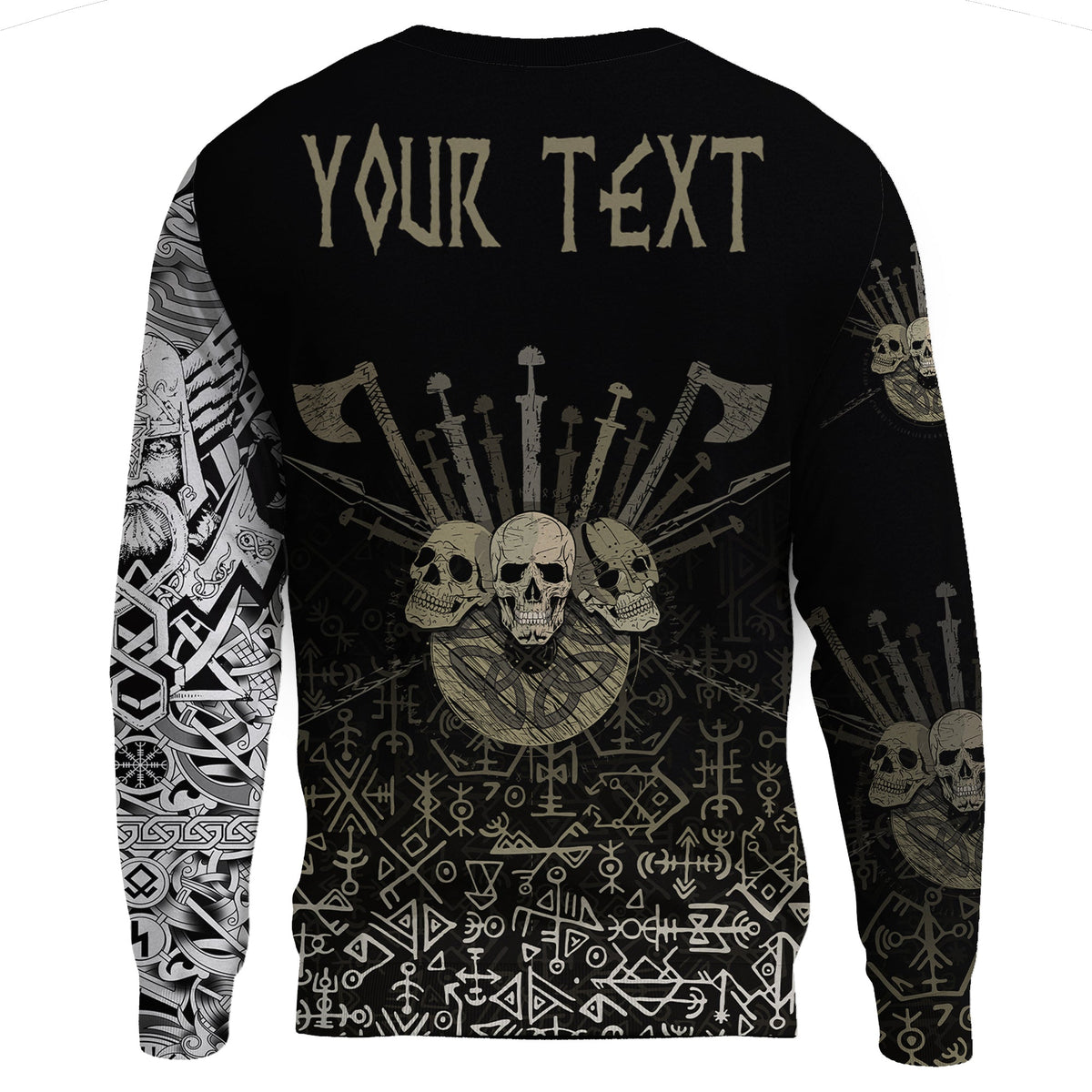 (Custom) Viking - Sweatshirts Three Skull Of Viking RLT12 - Wonder Print Shop