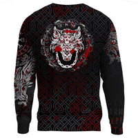 Viking Sweatshirt - Fenrir Viking Blood 3D RLT12 - Wonder Print Shop