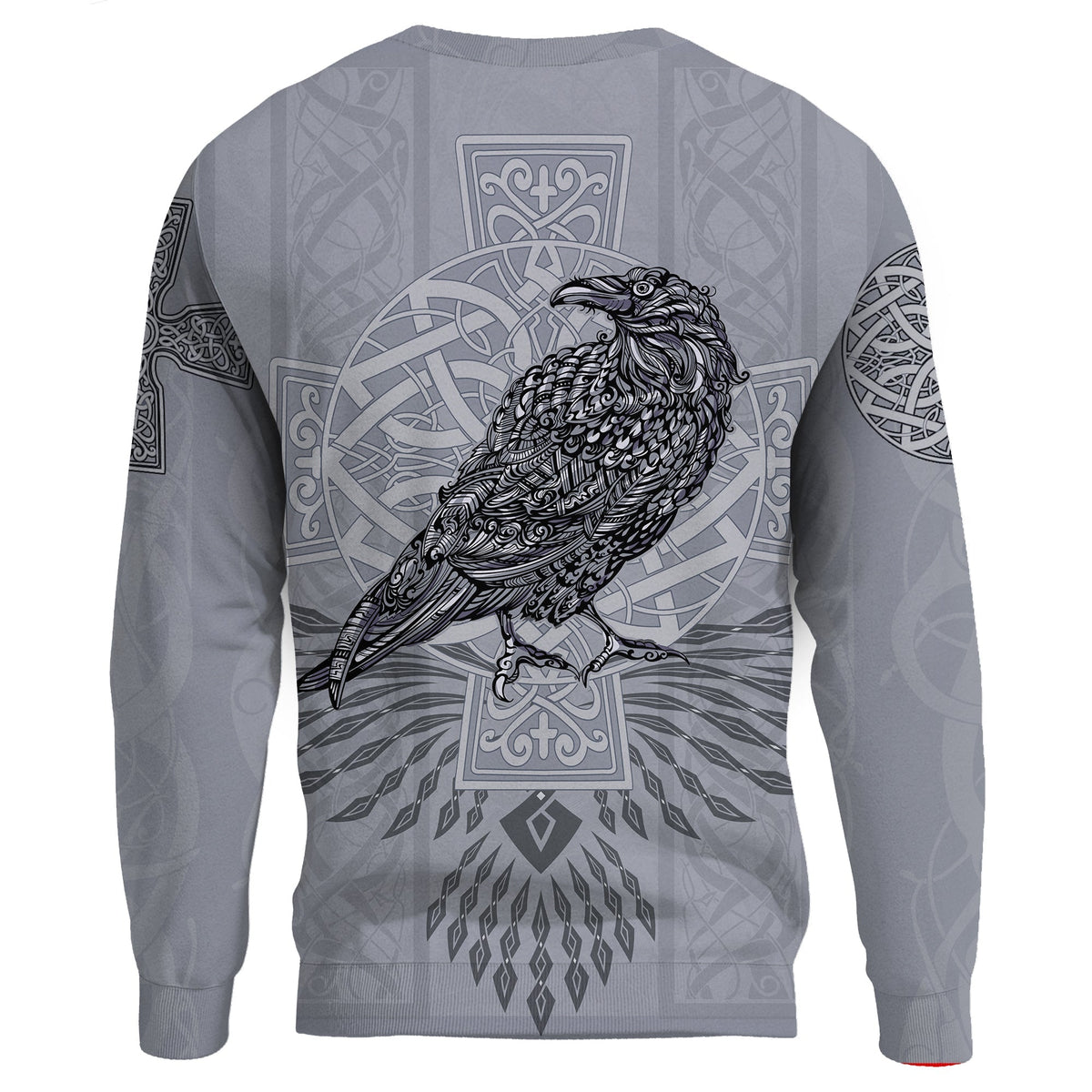 Viking Sweatshirts - Odin's Celtic Raven - Scandinavian Tattoo RLT12 - Wonder Print Shop