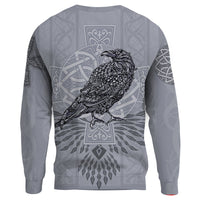 Viking Sweatshirts - Odin's Celtic Raven - Scandinavian Tattoo RLT12 - Wonder Print Shop