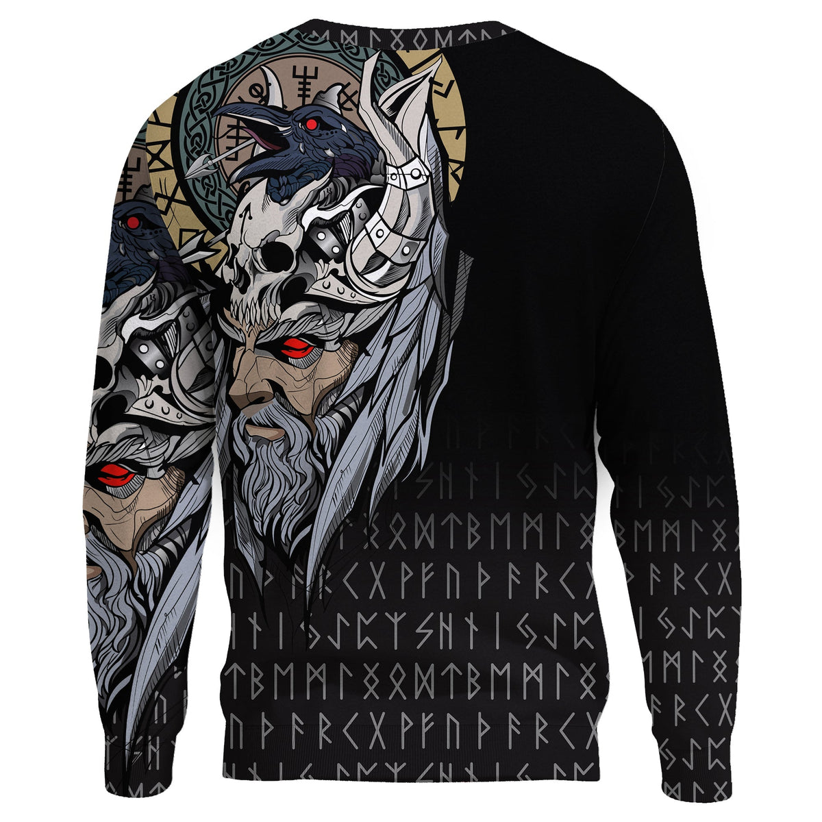 (Custom) Viking Sweatshirts - Viking Odin Raven RLT12 - Wonder Print Shop