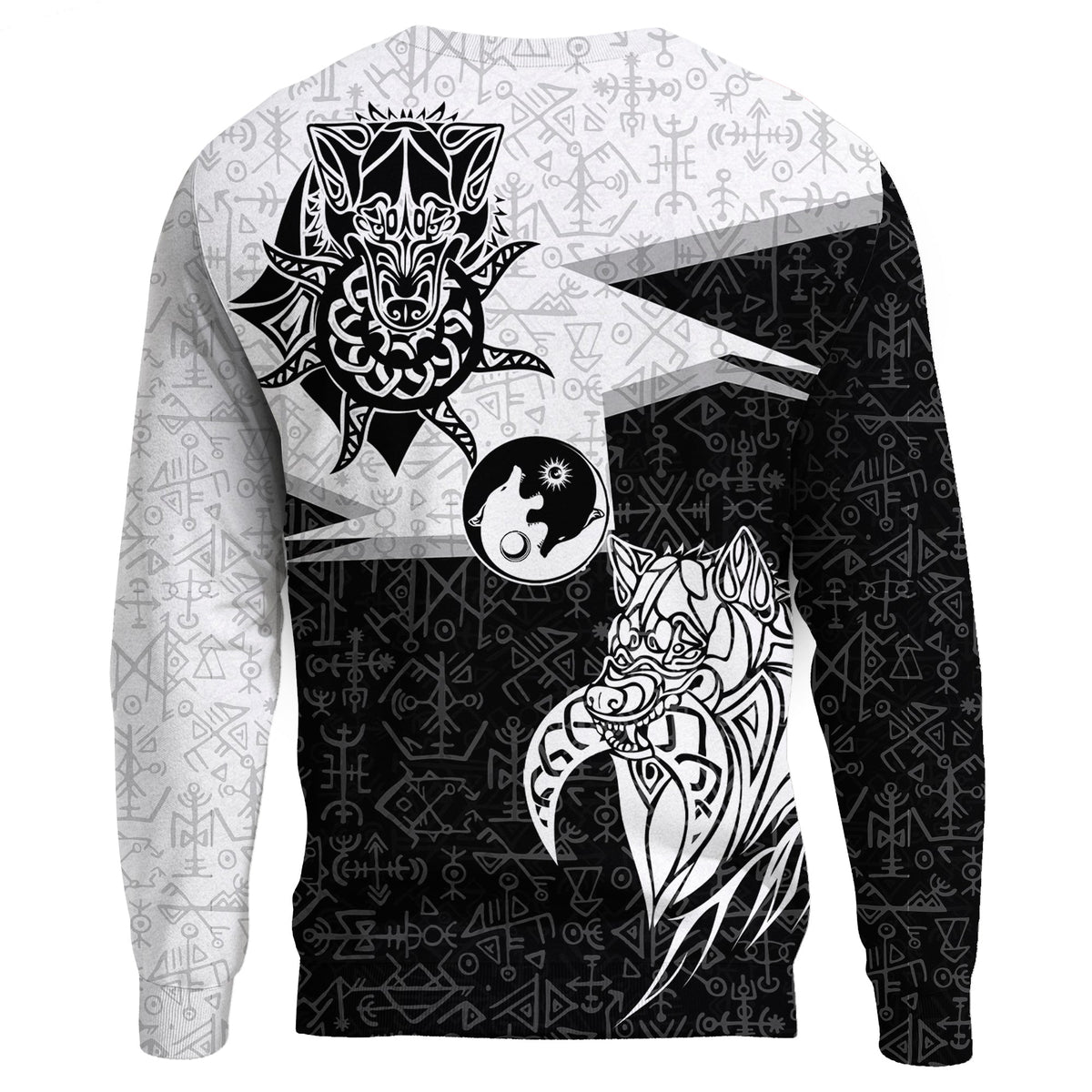 Viking Sweatshirts - Skoll and Hati New Style RLT12 - Wonder Print Shop