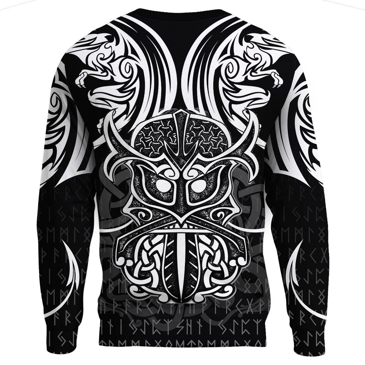 Viking Sweatshirts - Njord and Dragon Tattoo RLT12 - Wonder Print Shop