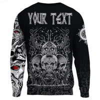 (Custom) Viking Skull Honor Sweatshirts RLT12 - Wonder Print Shop