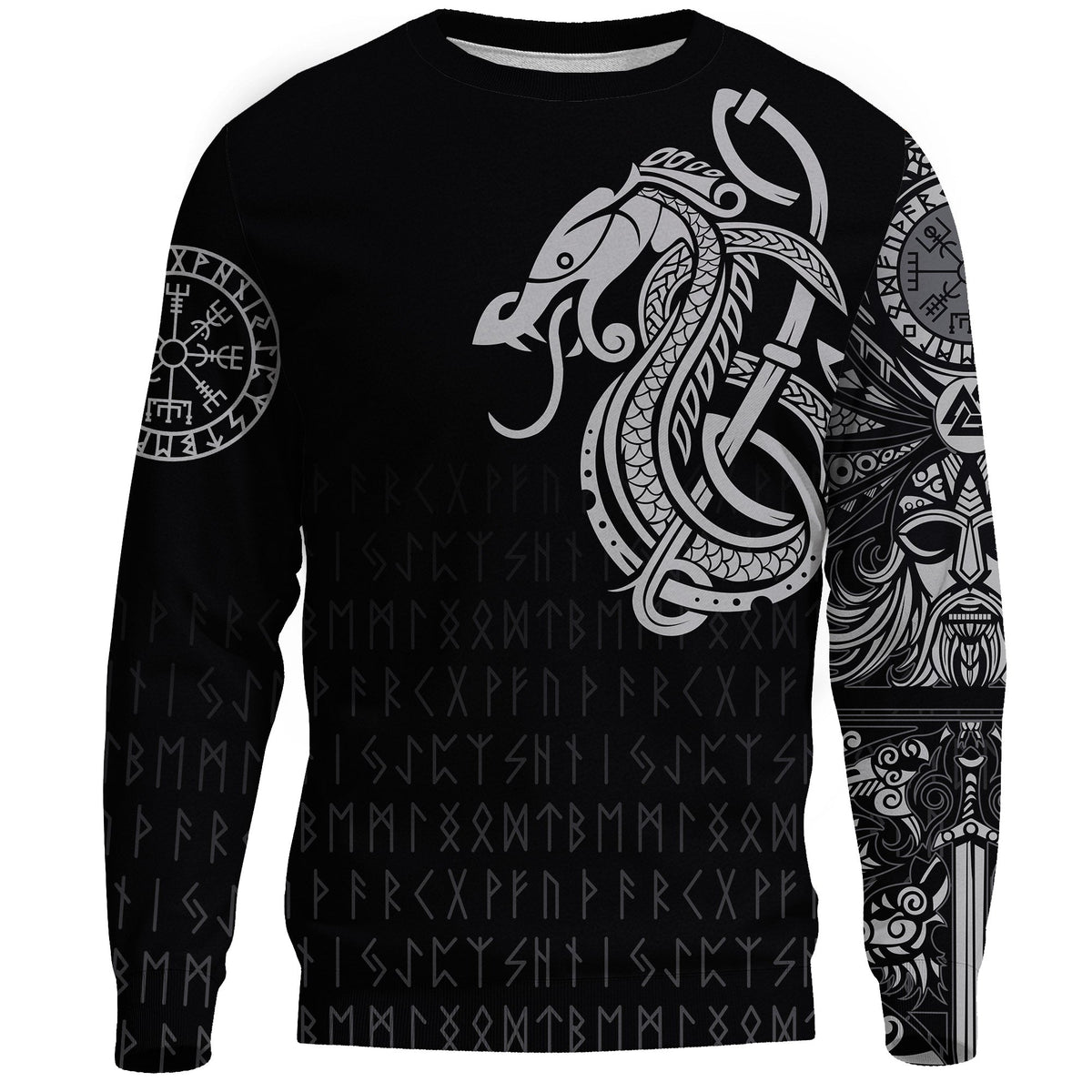 Viking Sweatshirt Dragon RLT12 - Wonder Print Shop