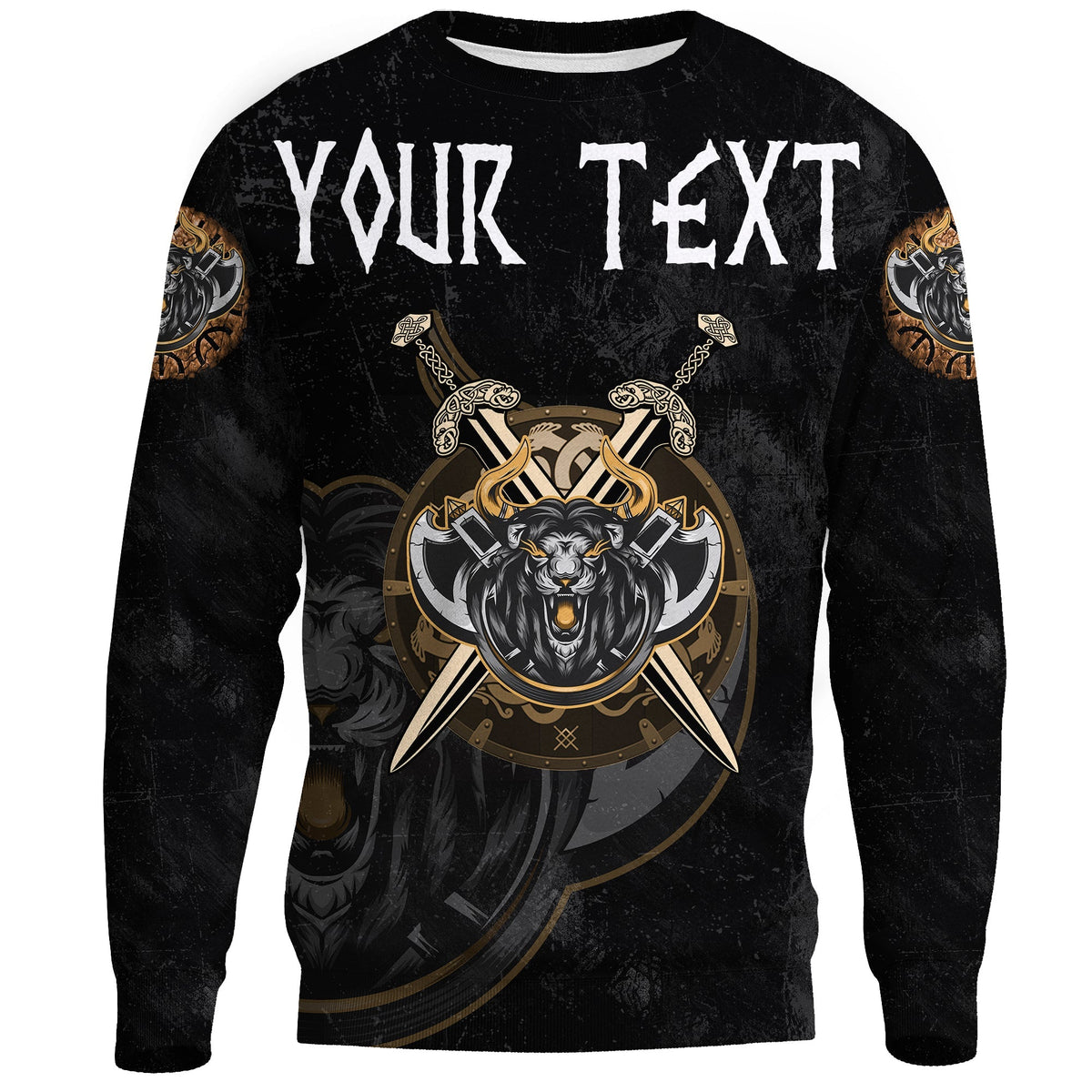 (Custom) Viking Blood Sweatshirts - Viking Lion RLT12 - Wonder Print Shop