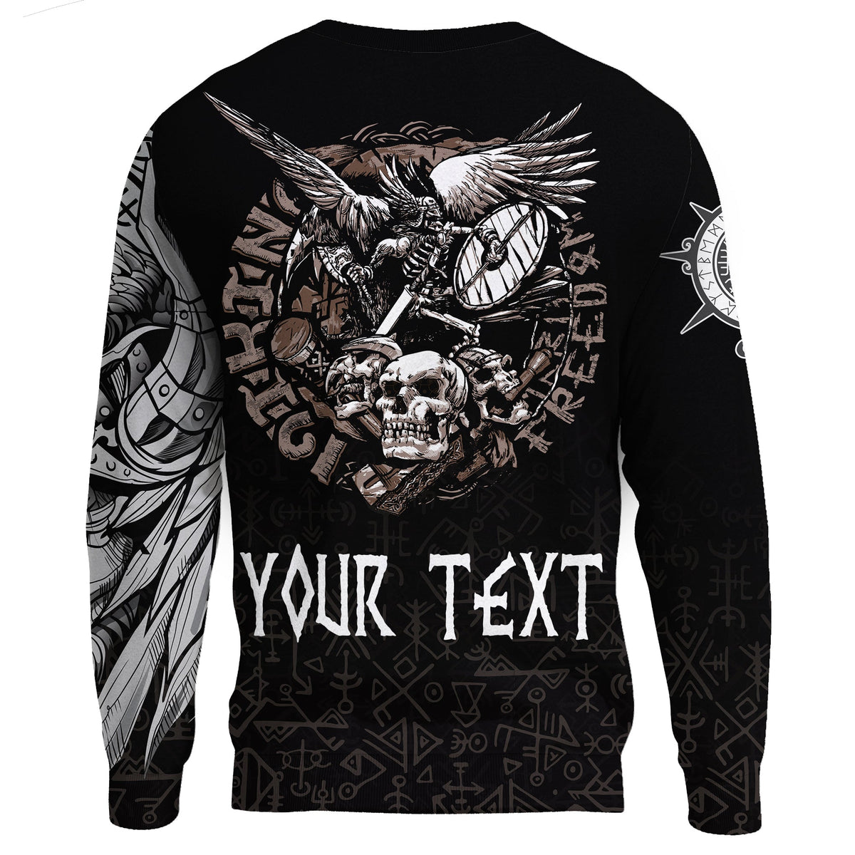 (Custom) Viking Warrior Sweatshirts Odin Tattoo RLT12 - Wonder Print Shop