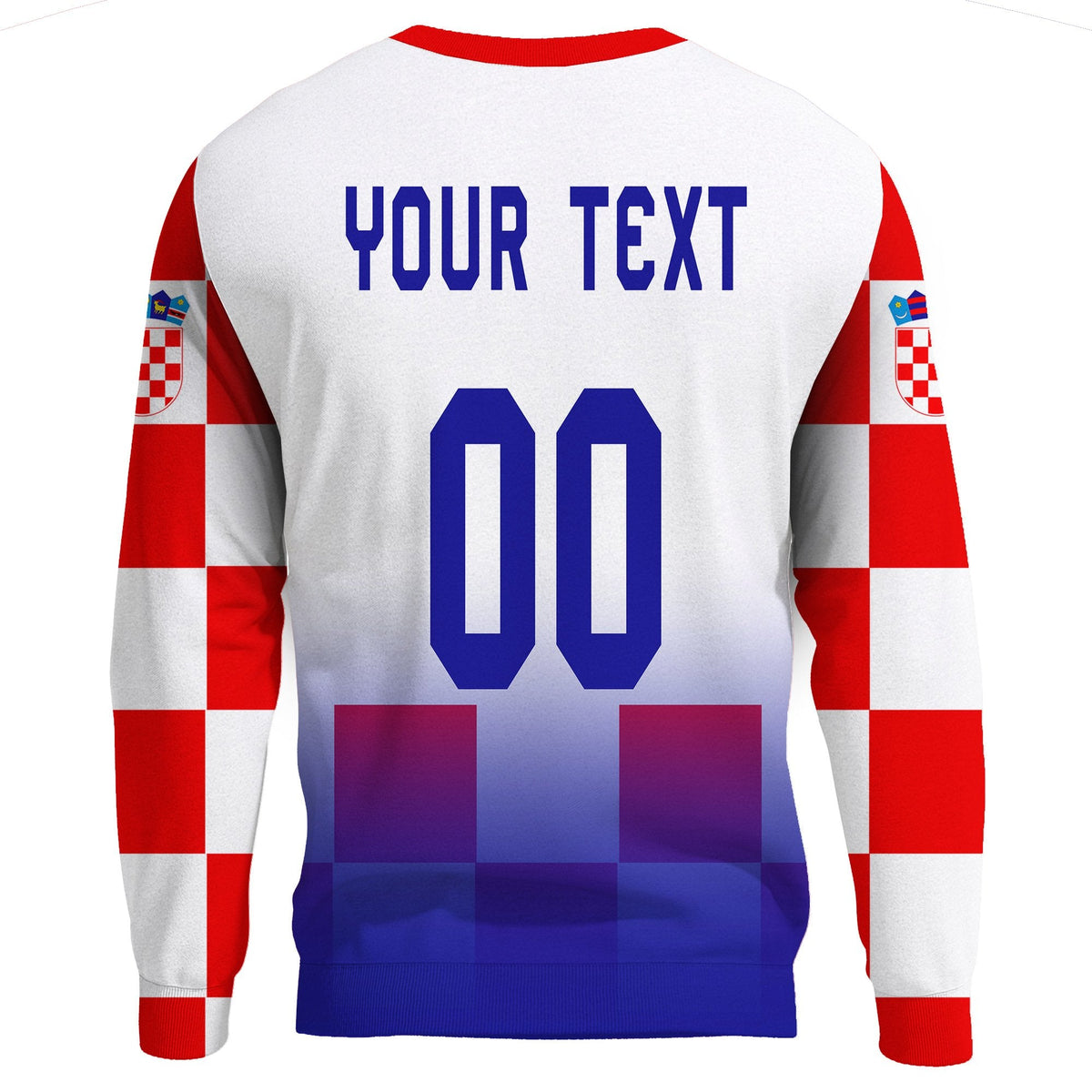 (Custom) Croatia Euro Sweatshirt Soccer - Wonder Print Shop