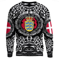 Viking Sweatshirt - Denmark Viking Pattern RLT12 - Wonder Print Shop