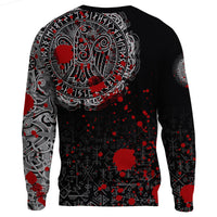 Viking Sweatshirt - Raven Celtic Tattoo Blood RLT12 - Wonder Print Shop