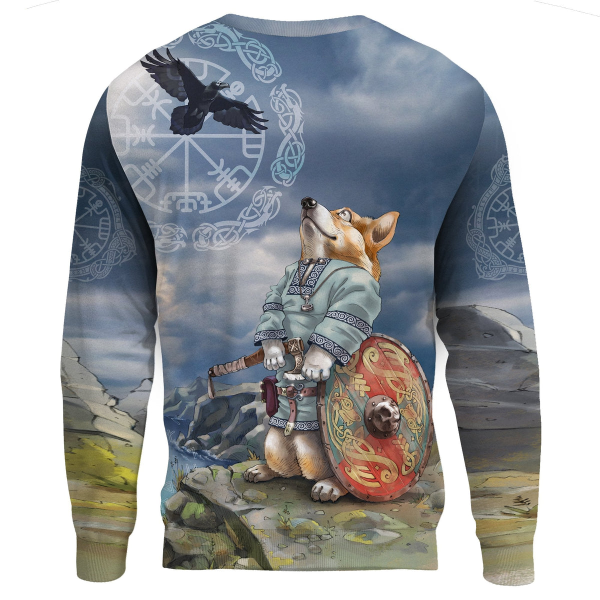 Viking Sweatshirt, Corgi RLT12 - Wonder Print Shop