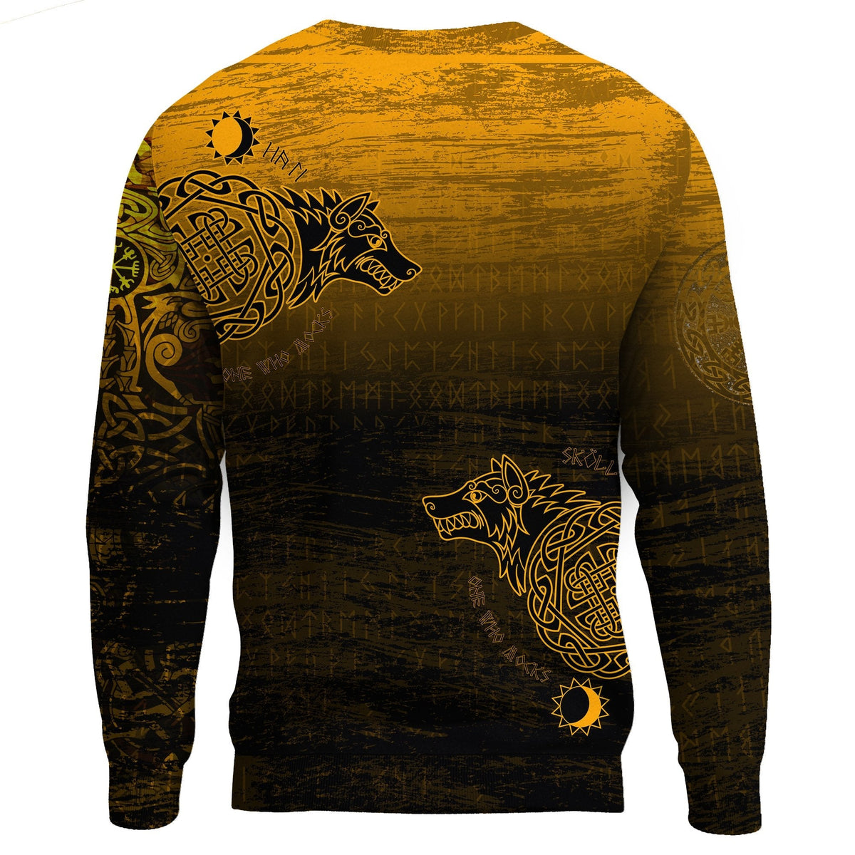 Viking Sweatshirt, Skoll and Hati RLT12 - Wonder Print Shop