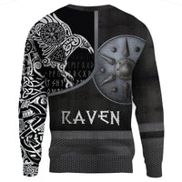 (Custom) Viking Sweatshirt Armor - Raven Tattoo RLT12 - Wonder Print Shop