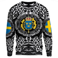Viking Sweatshirt - Sweden Viking Pattern RLT12 - Wonder Print Shop