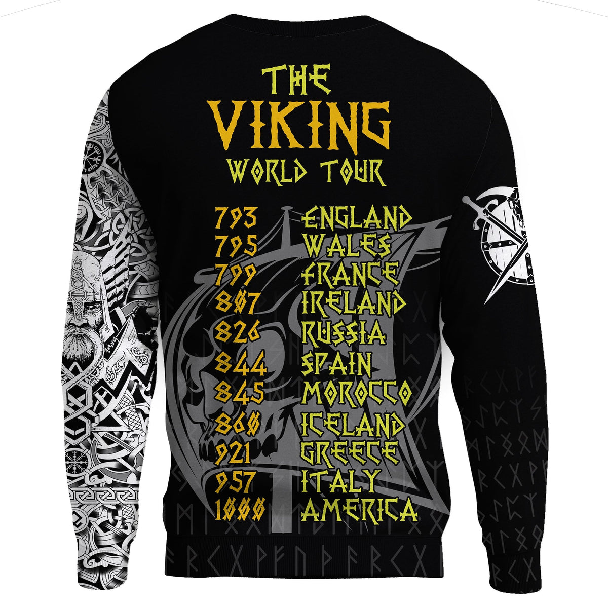 Viking Sweatshirt - The Viking World Tour RLT12 - Wonder Print Shop