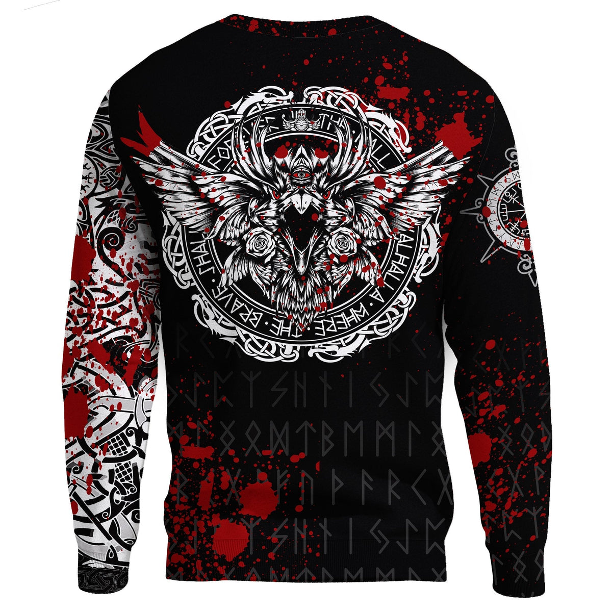 Viking Sweatshirt, Raven Blood RLT12 - Wonder Print Shop