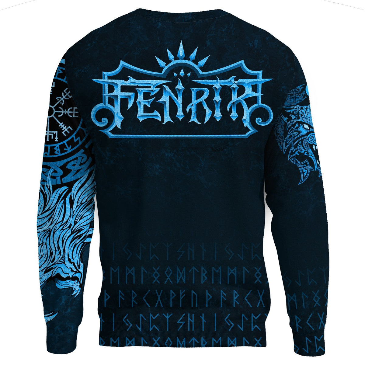 Viking Sweatshirt, Fenrir Wolf RLT12 - Wonder Print Shop