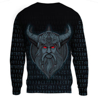 Viking Sweatshirt - Odin Angry RLT12 - Wonder Print Shop