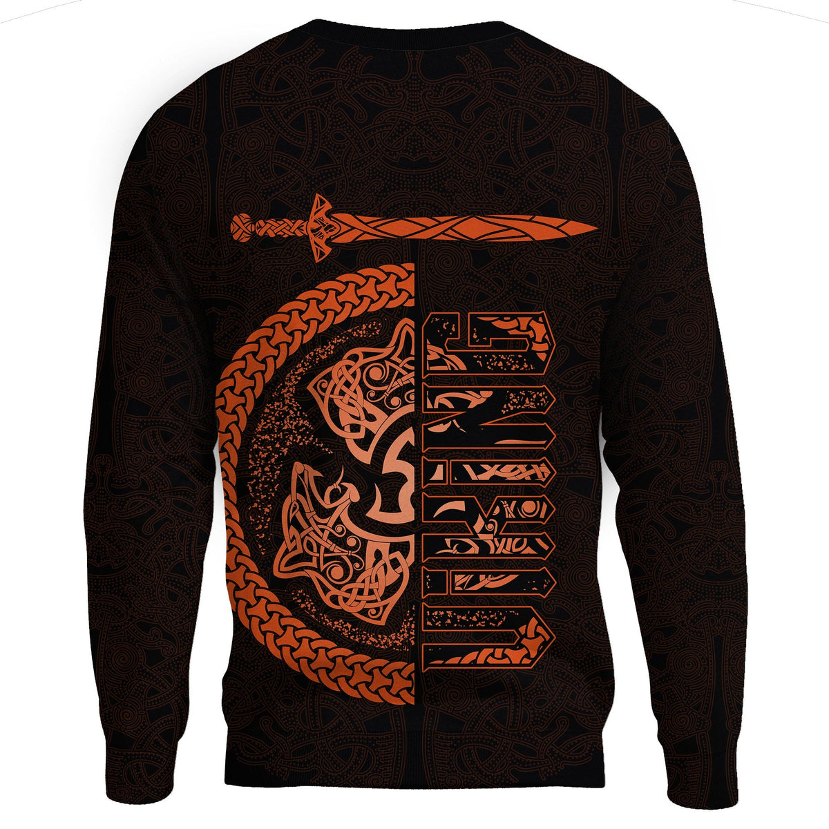 Viking Sweatshirt - Fierce Wolf Totemic Animal RLT12 - Wonder Print Shop