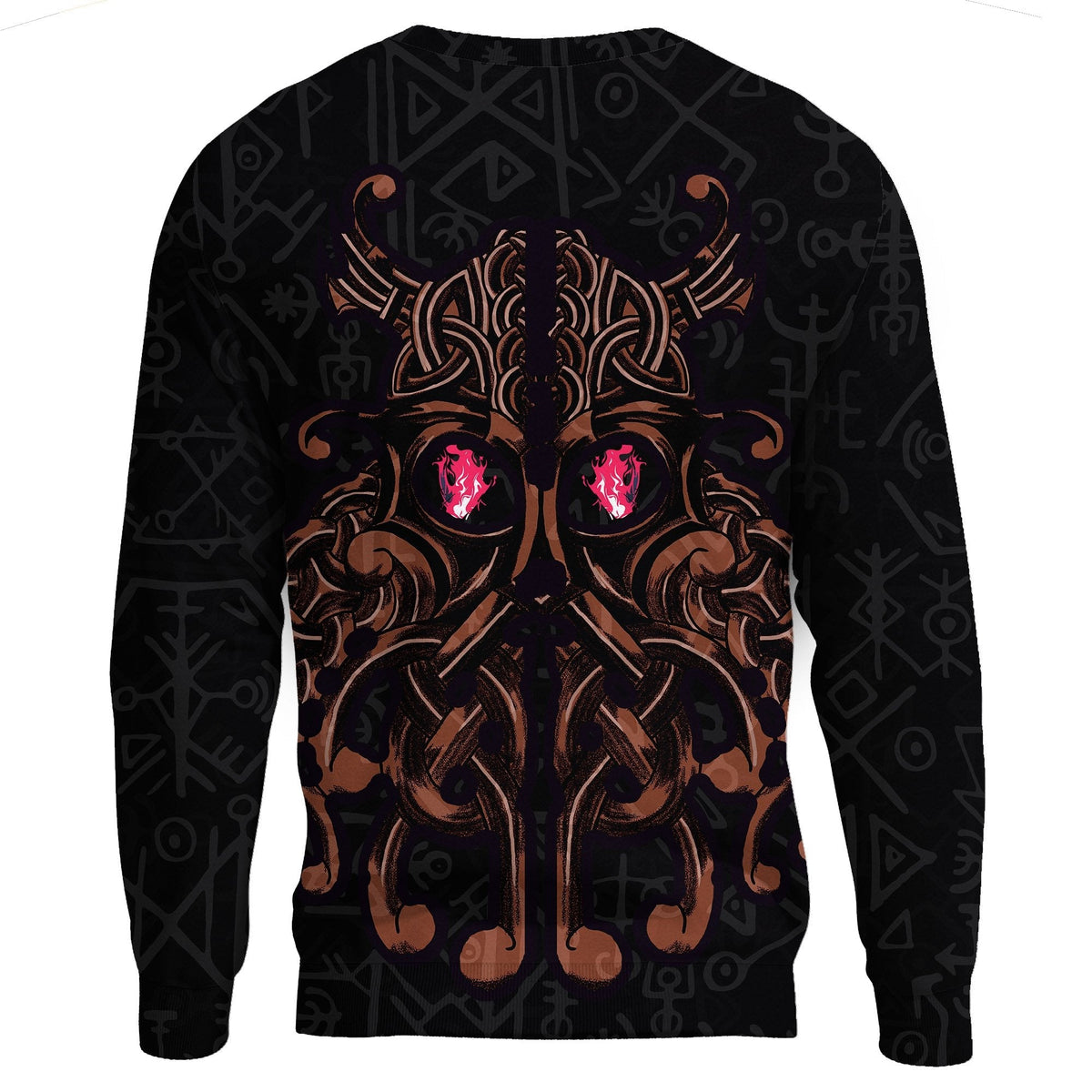 Viking Sweatshirt, Odin God Furthark Tattoo Special RLT12 - Wonder Print Shop