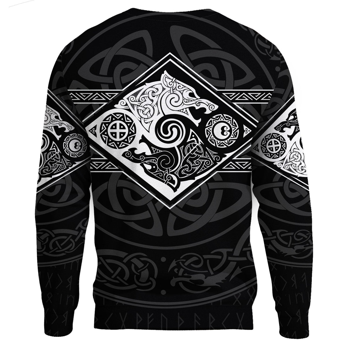 Vikings Sweatshirt The Wolves, Skoll and Hati RLT12 - Wonder Print Shop