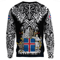 Viking Sweatshirt - Iceland Viking Symbol RLT12 - Wonder Print Shop