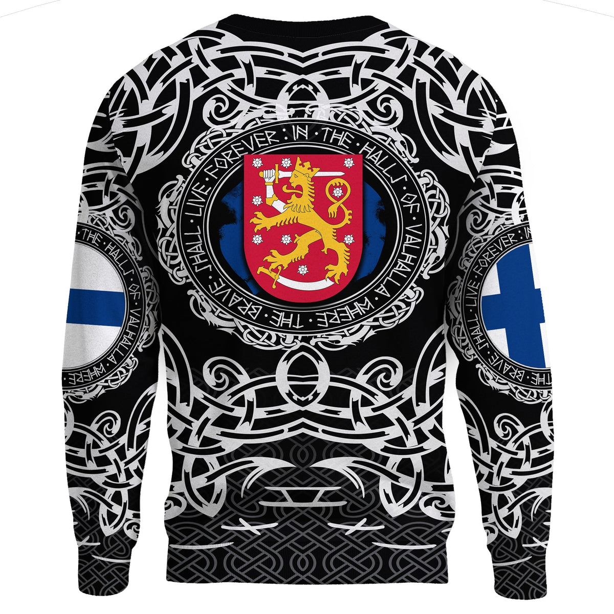 Viking Sweatshirt - Finland Viking Pattern RLT12 - Wonder Print Shop