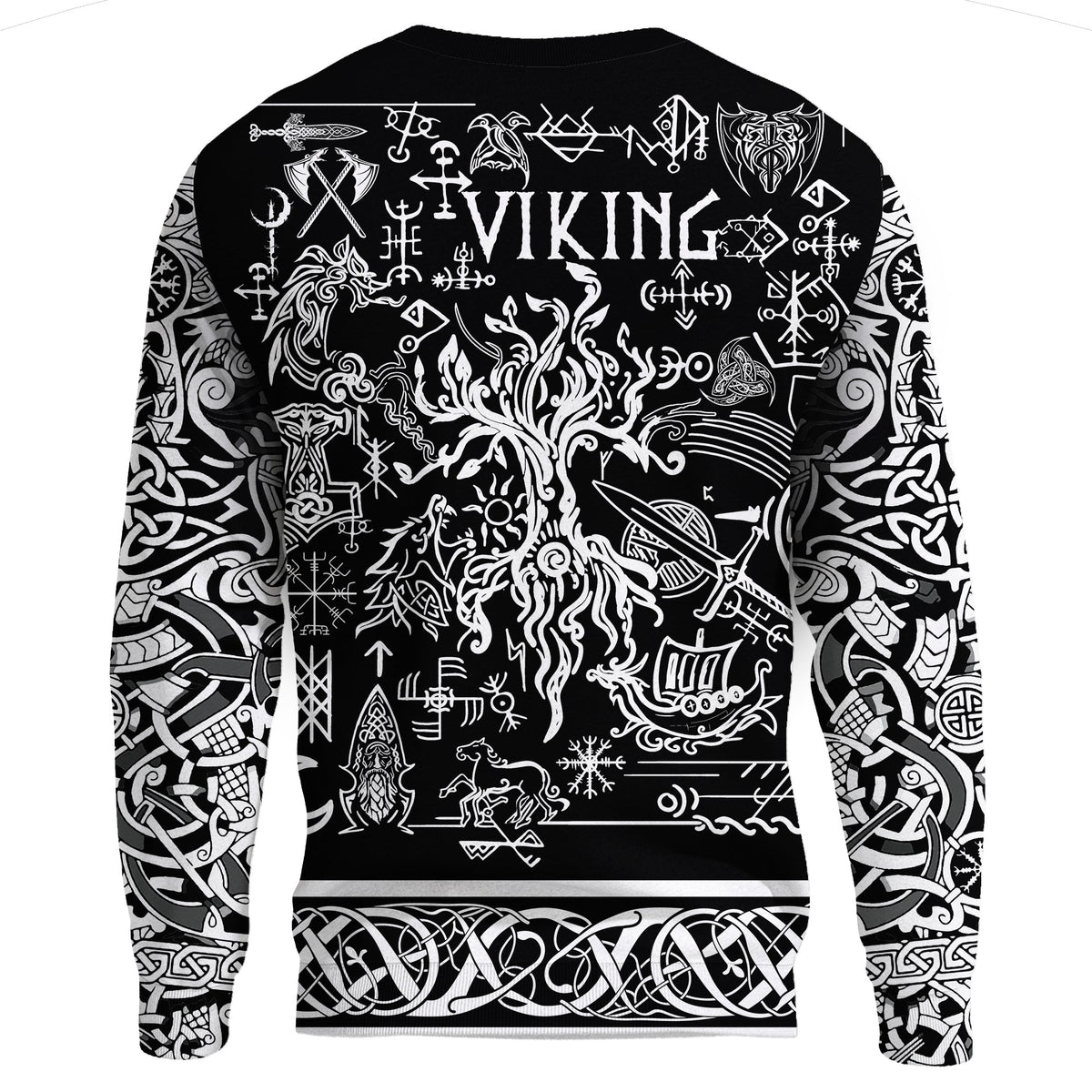 Viking Sweatshirt - Symbol RLT12 - Wonder Print Shop