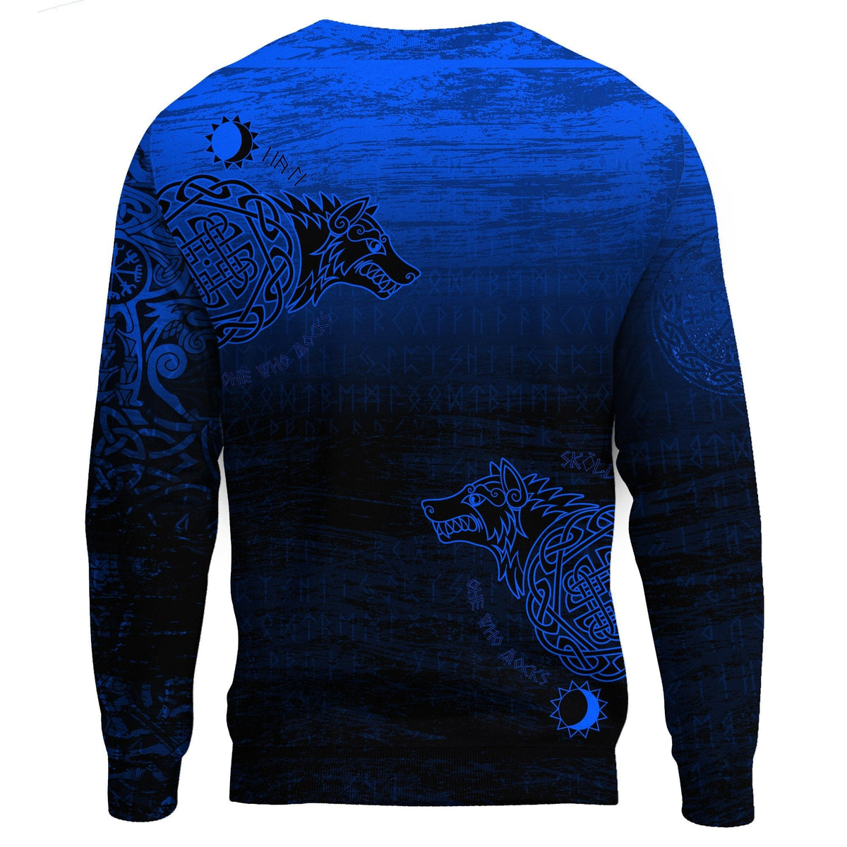 Viking Sweatshirt, Skoll and Hati RLT12 - Wonder Print Shop