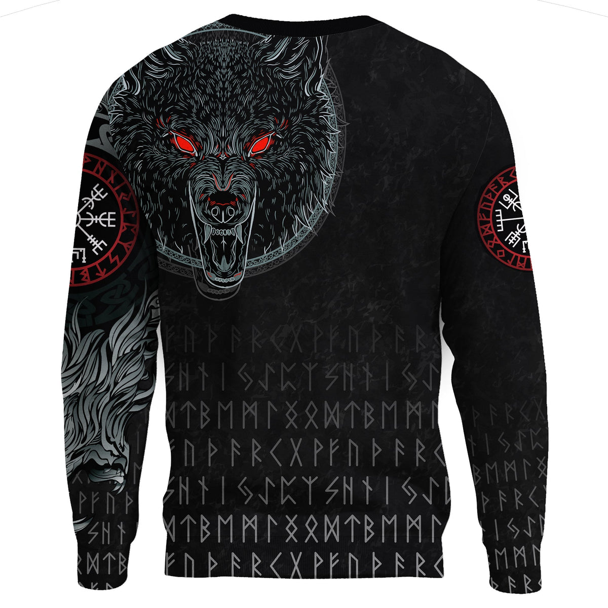 Viking Sweatshirt - Fenrir Wolf RLT12 - Wonder Print Shop