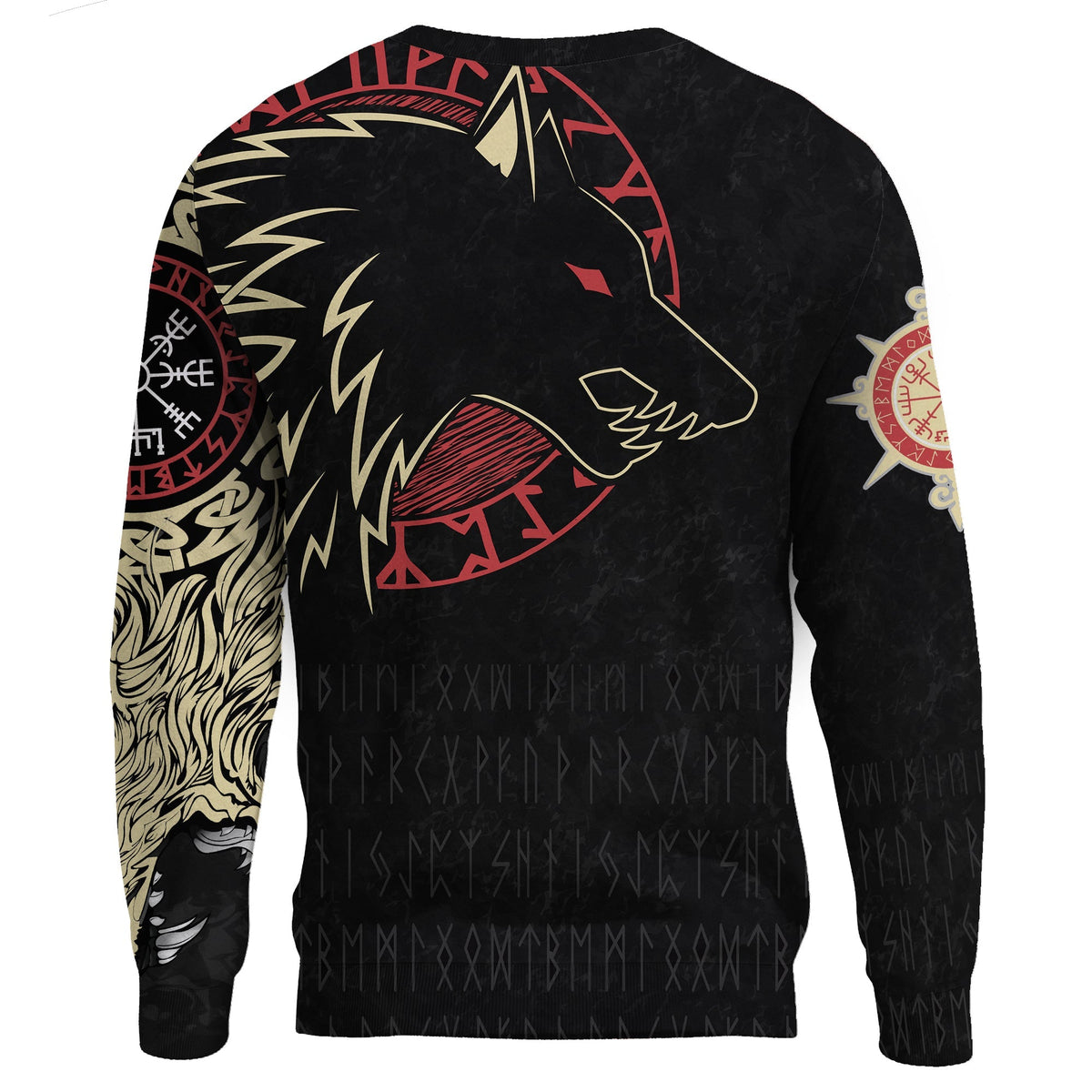 Viking Sweatshirt - Norse Wolf RLT12 - Wonder Print Shop