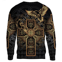 Viking Sweatshirt - Odin's Celtic Raven Tattoo RLT12 - Wonder Print Shop