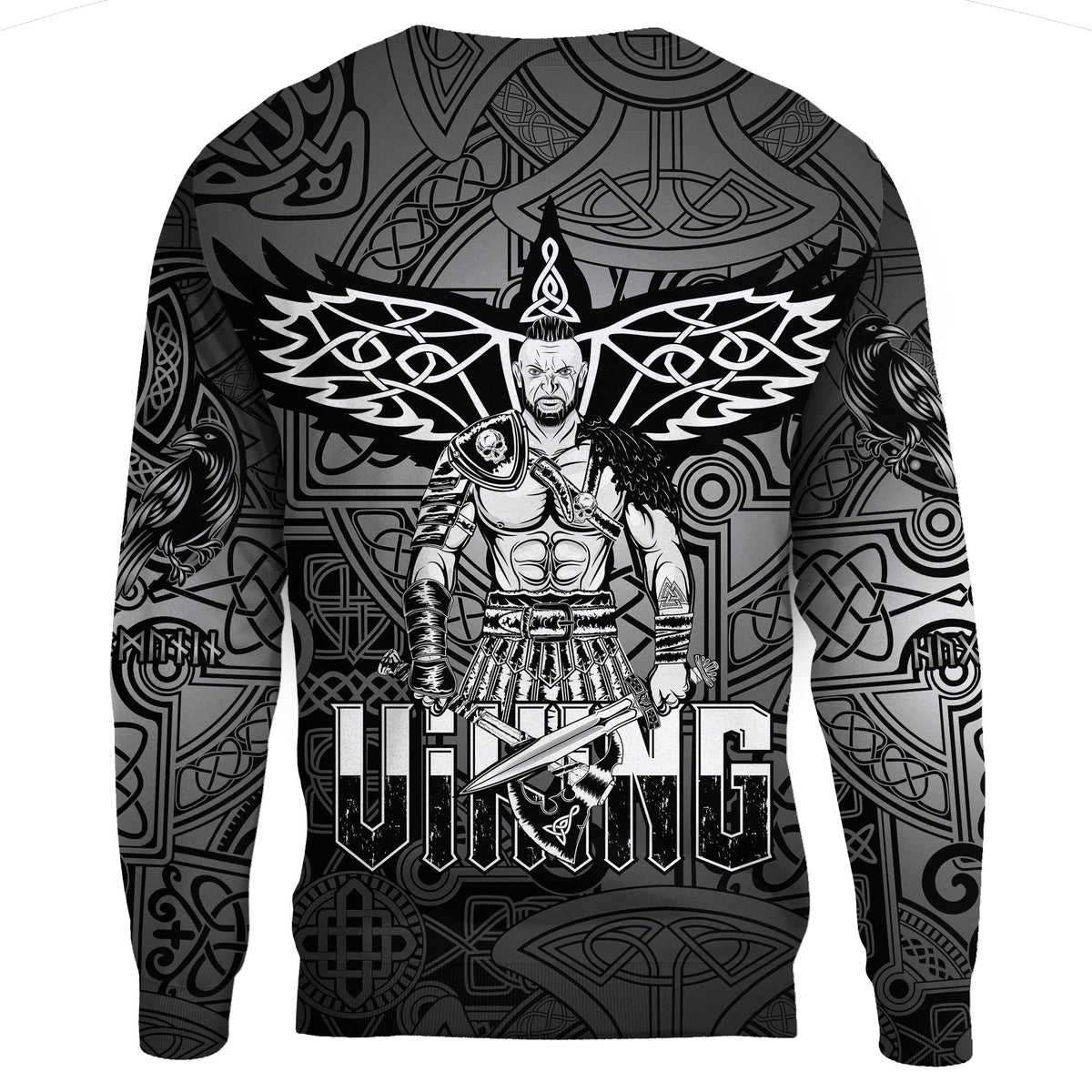 Viking Sweatshirt - Celtic Warrior RLT12 - Wonder Print Shop