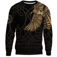 Viking Clothing Viking Odin's Celtic Ravens Gold Version Sweatshirts RLT12 - Wonder Print Shop