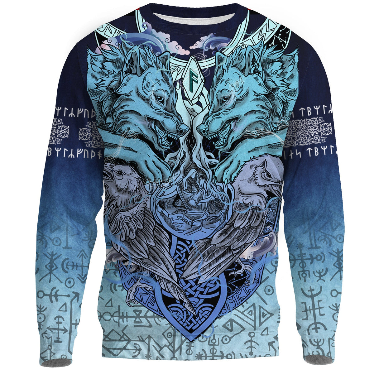 Viking Sweatshirt - Ansuz Rune RLT12 - Wonder Print Shop