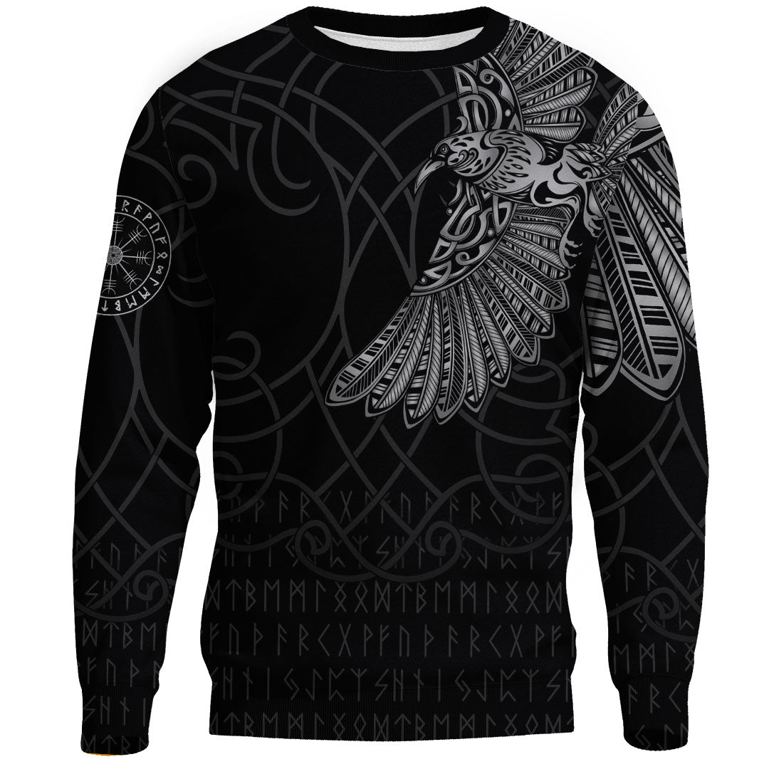 Viking Clothing Viking Odins Raven Tattoo Sweatshirts RLT12 - Wonder Print Shop