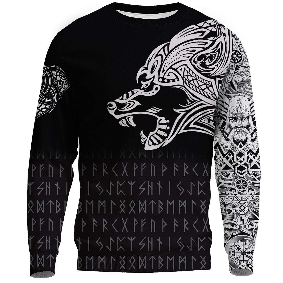 VikingFenrir Tatoo Sweatshirt RLT12 - Wonder Print Shop