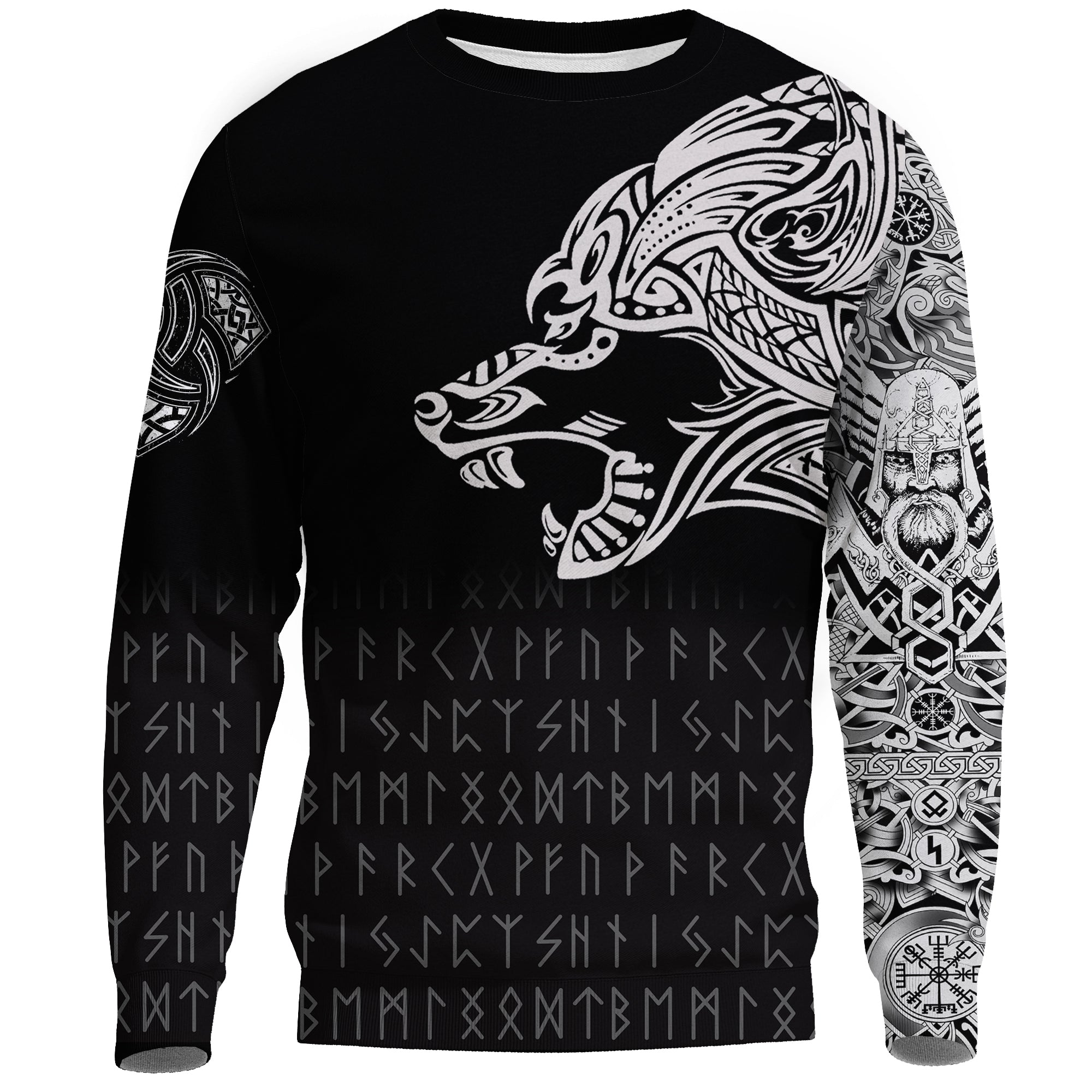 VikingFenrir Tatoo Sweatshirt RLT12 - Wonder Print Shop