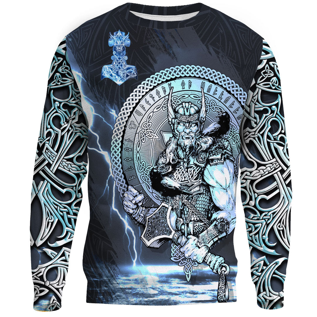 Viking Clothing Viking Thor Norse God of Thunder Sweatshirts RLT12 - Wonder Print Shop