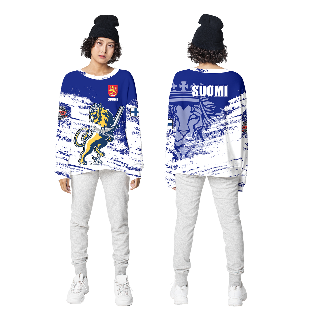 Finland Suomi Leijonat Hockey Sweatshirt - LT2 - Wonder Print Shop