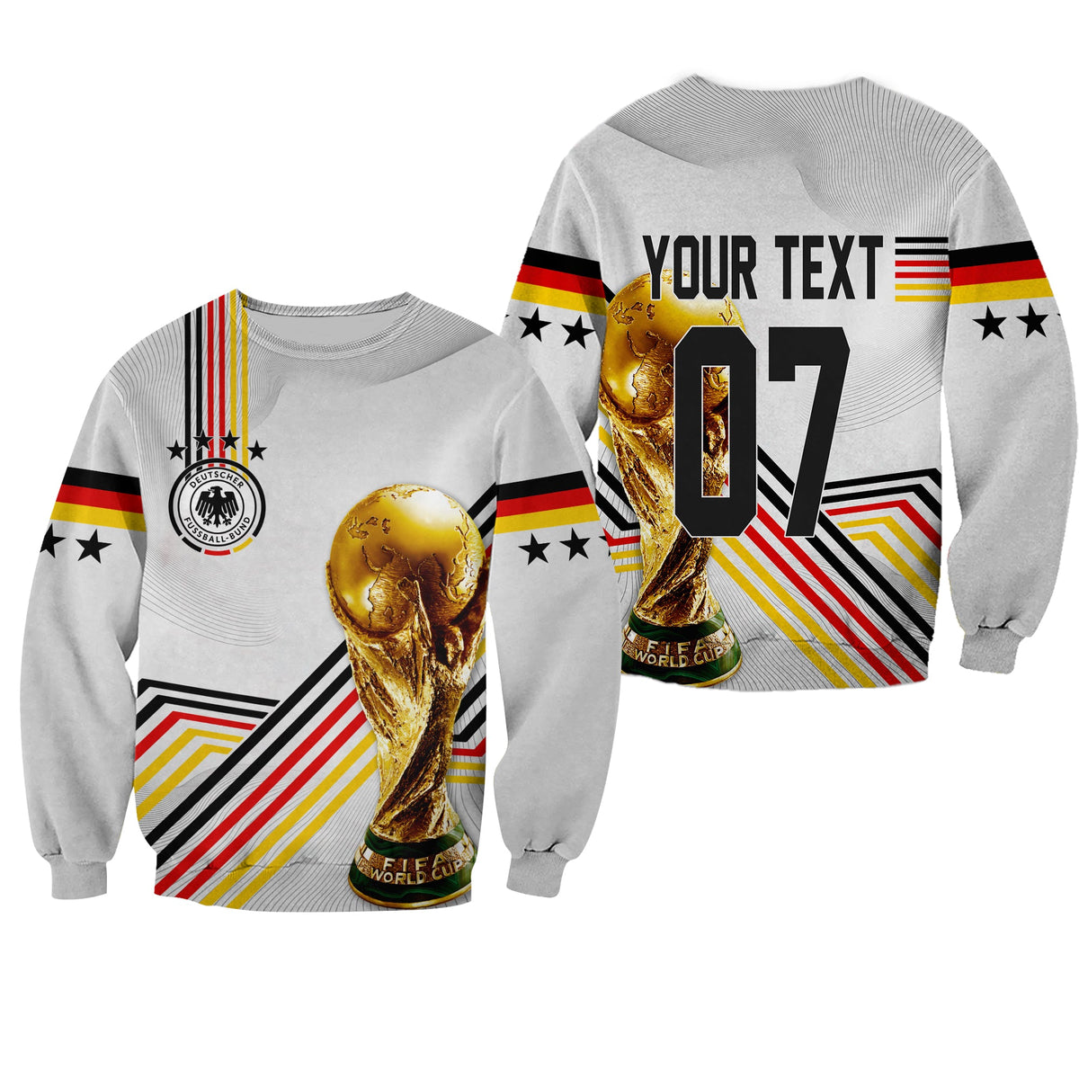 Personalised Germany Sweatshirt World Cup 2022 - Champions - Wonder Print Shop