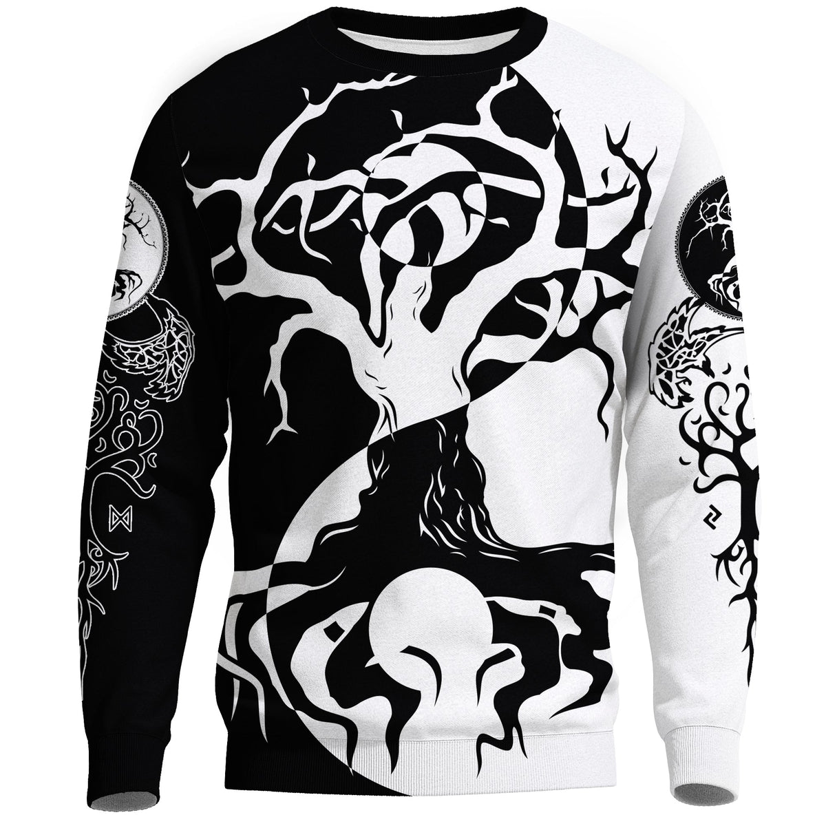 Viking Sweatshirt - Ying Yang Celtic Tree RLT12 - Wonder Print Shop