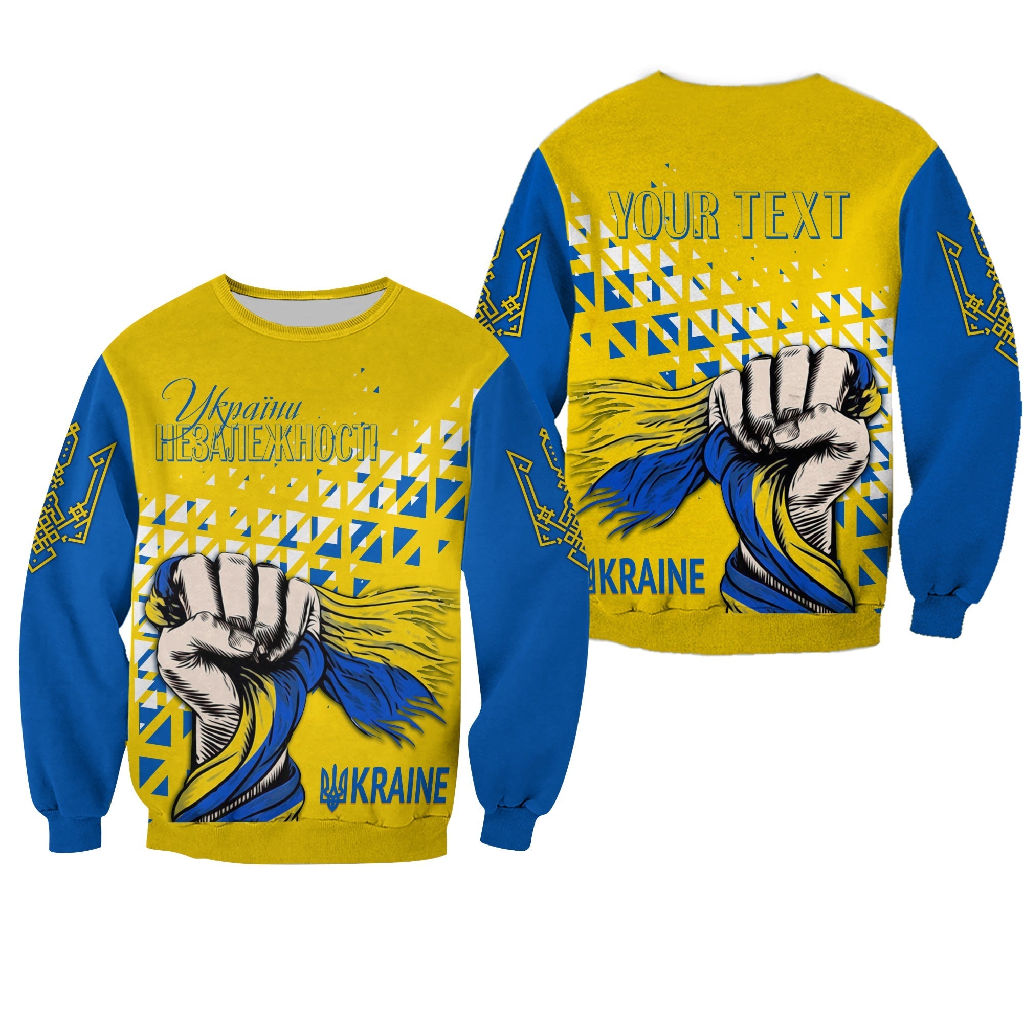 Personalised Ukraine Sweatshirt 31st Independence Anniversary - Wonder Print Shop