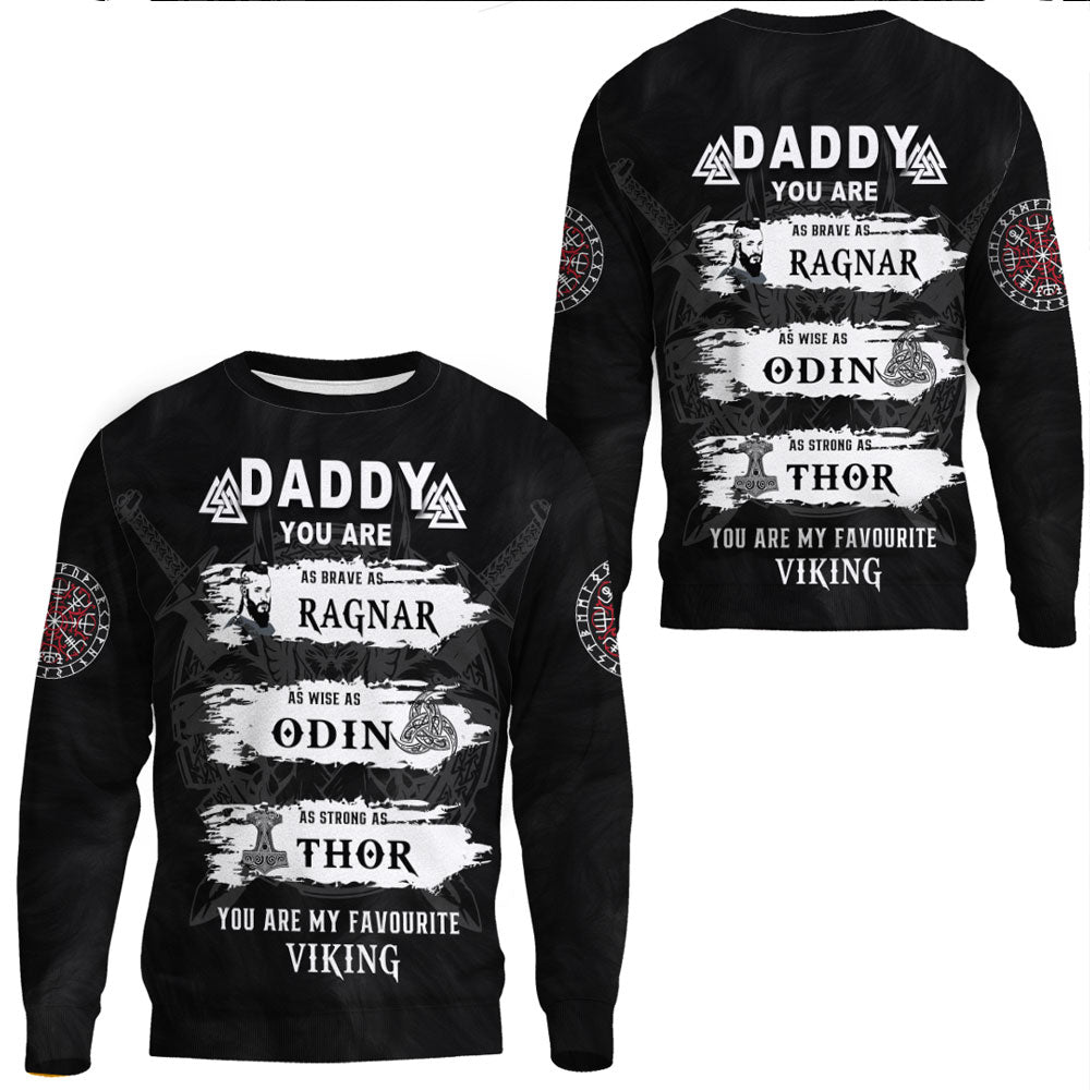 Viking Clothing Viking Daddy Sweatshirts RLT12 - Wonder Print Shop