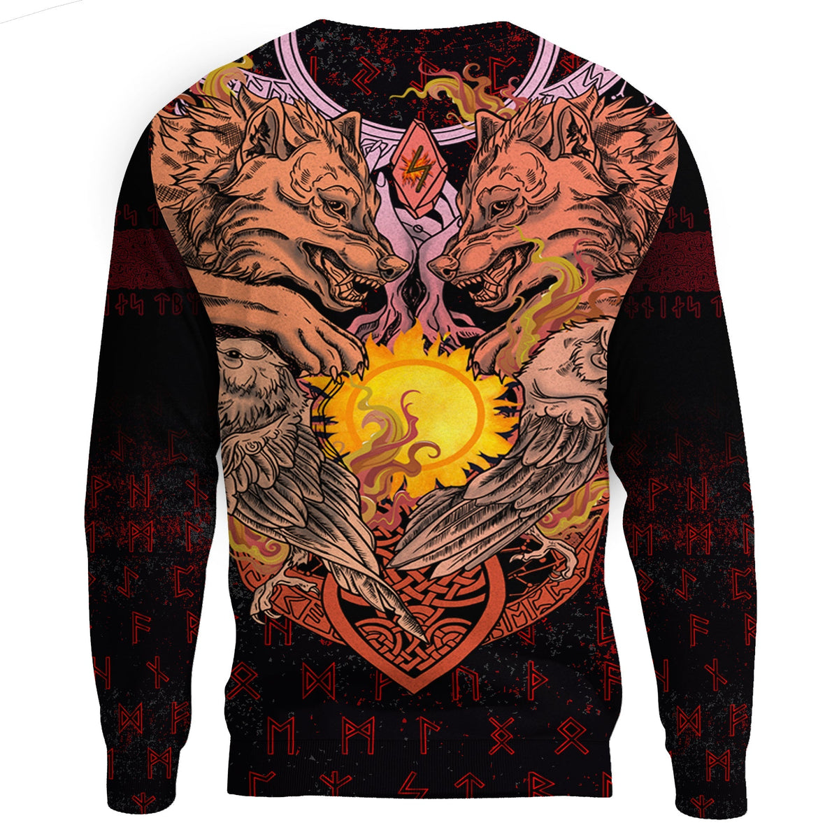 Viking Sweatshirt - Sowilu Rune RLT12 - Wonder Print Shop