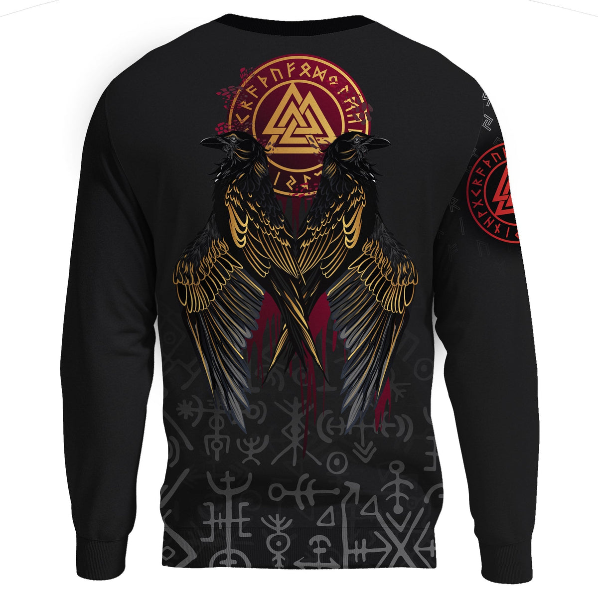 Viking Sweatshirt - Raven Of Odin RLT12 - Wonder Print Shop
